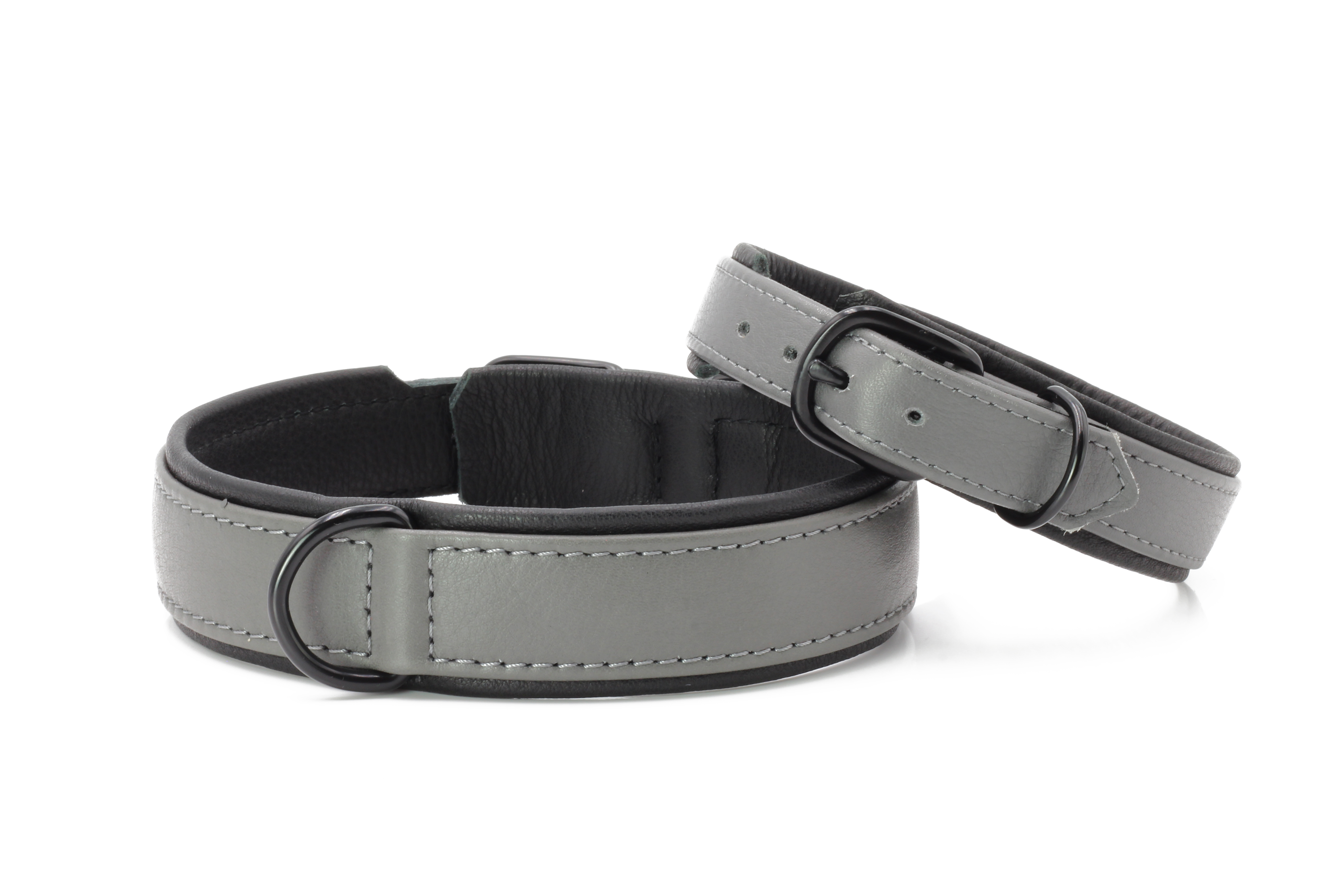 AMICI - Nappa-Halsband Anthrazit XS